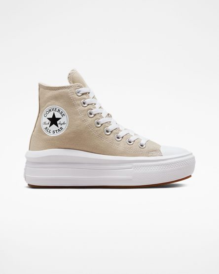 Pantofi Platforma Dama Converse Chuck Taylor All Star Move Inalti Gri Albi Gri | RO VCQAE495